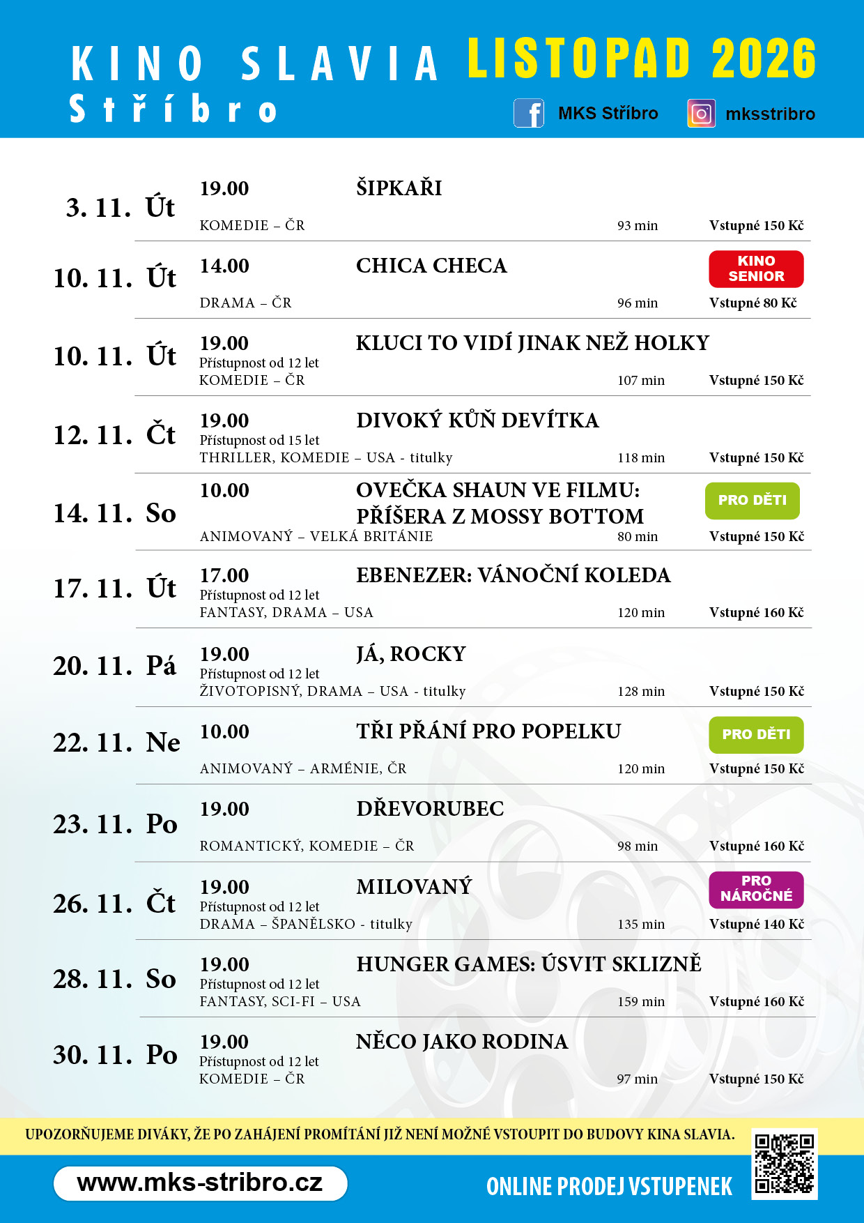 Program kina LISTOPAD